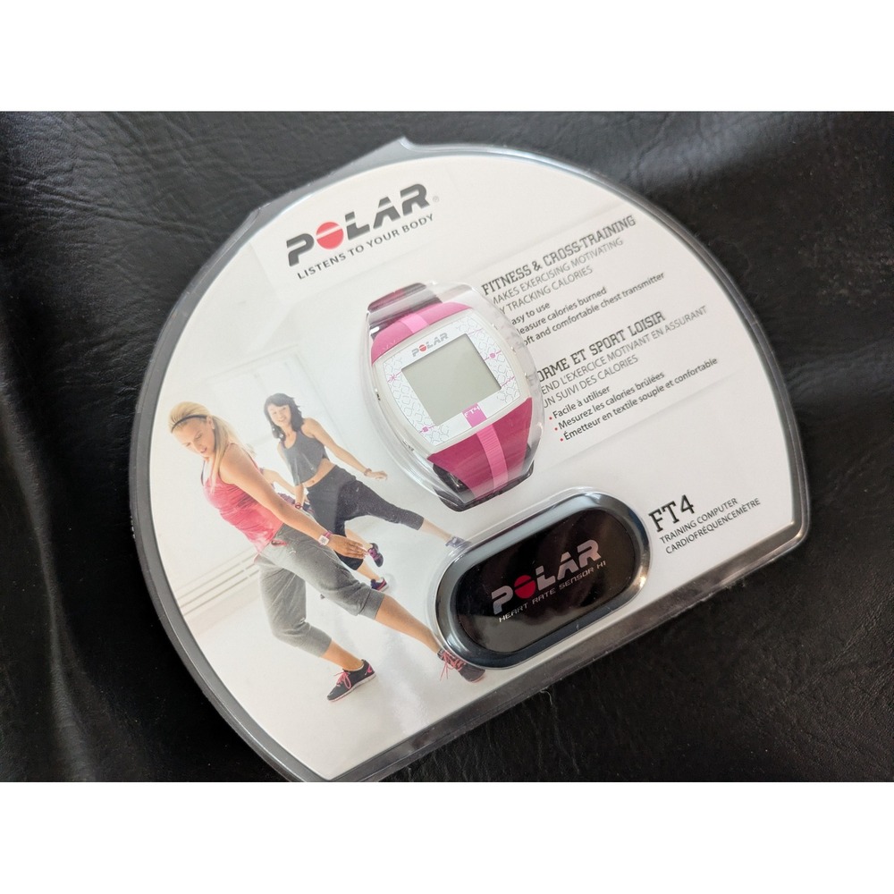 Polar FT4 Heart Rate Monitor Fitness Watch Pink H1 Sensor NEW